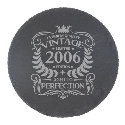 Round Slate Coaster