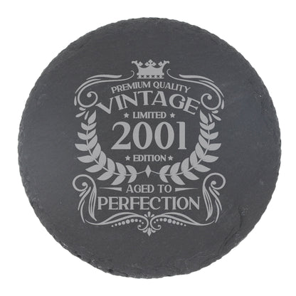 Round Slate Coaster