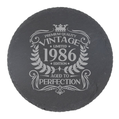 Round Slate Coaster