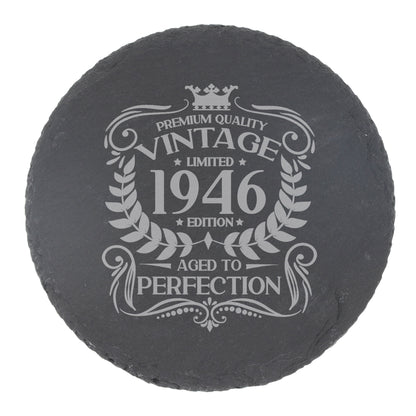 Round Slate Coaster