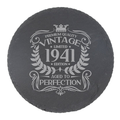 Round Slate Coaster