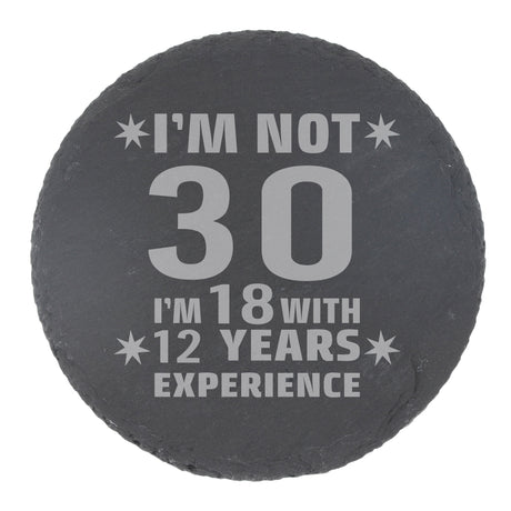 Round Slate Coaster