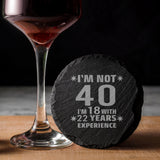 Round Slate Coaster