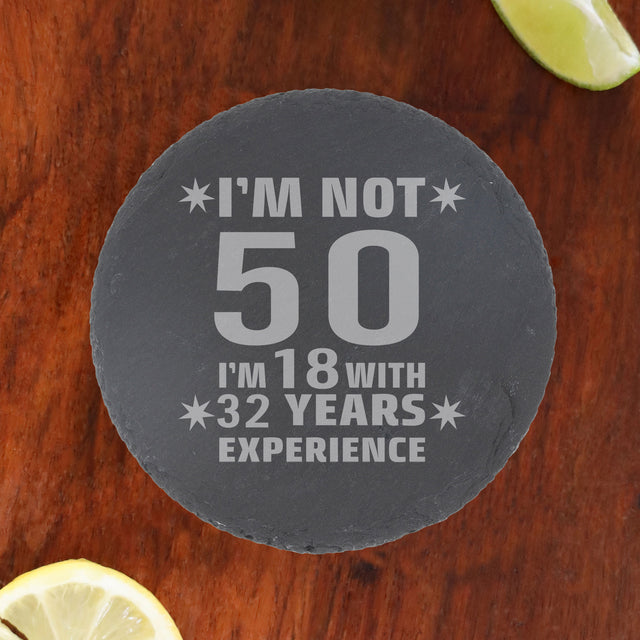 Round Slate Coaster