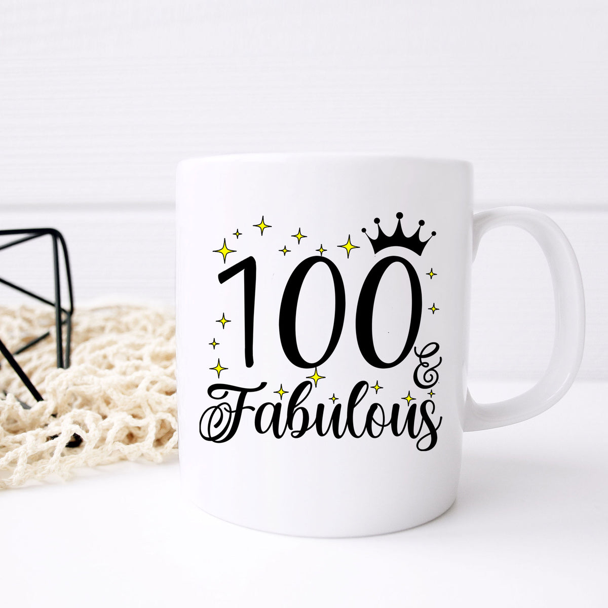 100 and Fabulous 100th Birthday Coffee Mug for Tea or Coffee