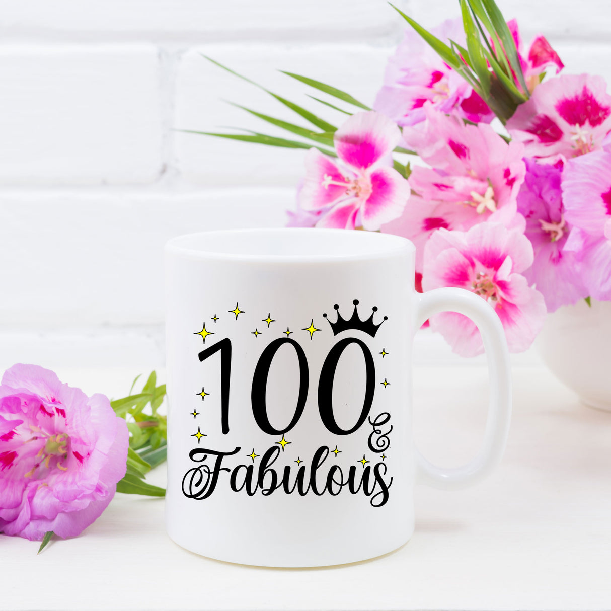 100 and Fabulous 100th Birthday Coffee Mug for Tea or Coffee