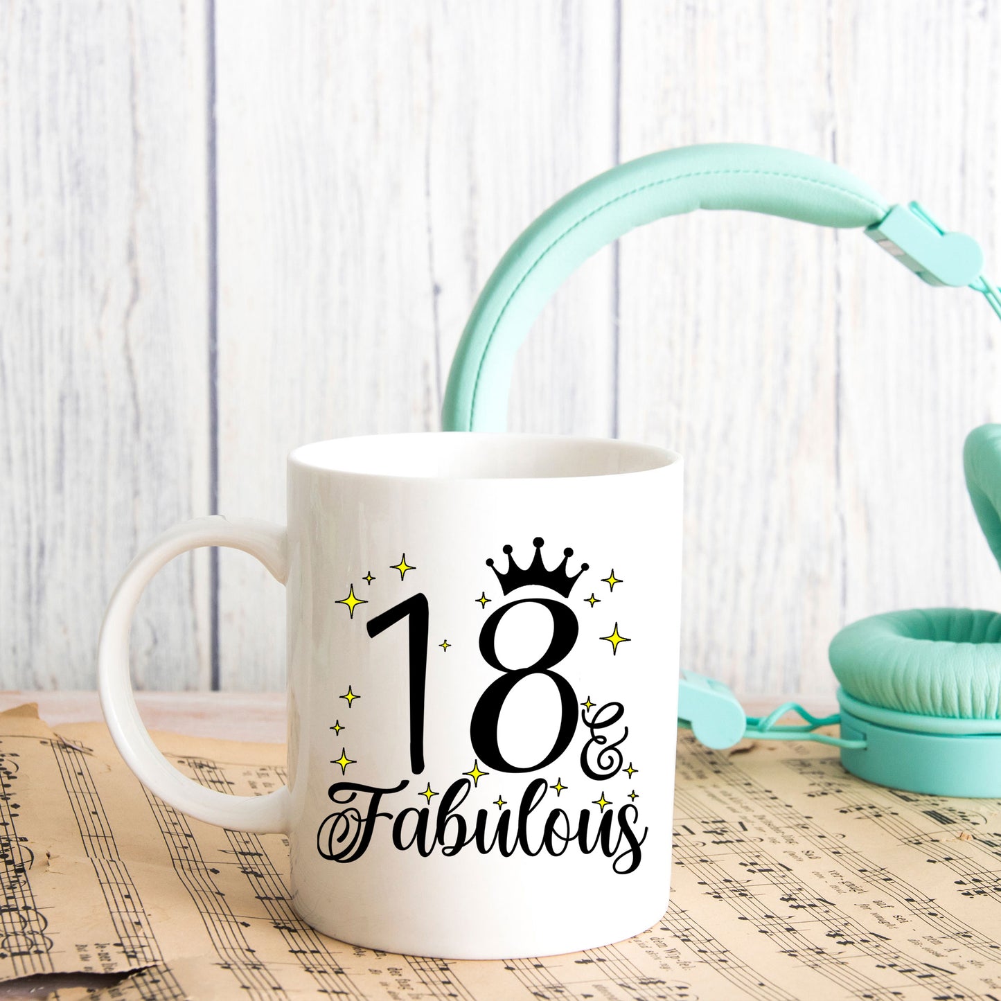 18 and Fabulous 18th Birthday Coffee Mug for Tea or Coffee