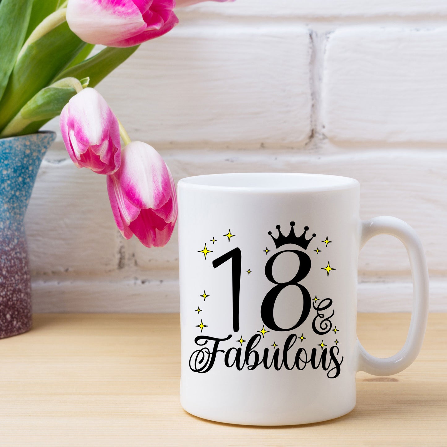 18 and Fabulous 18th Birthday Coffee Mug for Tea or Coffee