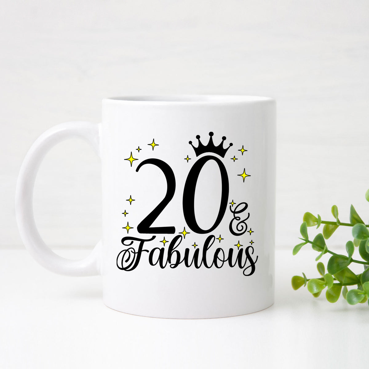 20 and Fabulous 20th Birthday Coffee Mug for Tea or Coffee