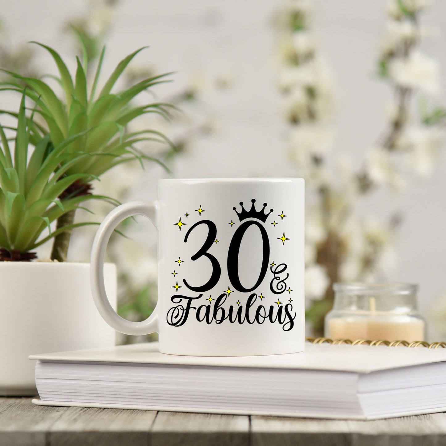 30 and Fabulous 30th Birthday Coffee Mug for Tea or Coffee
