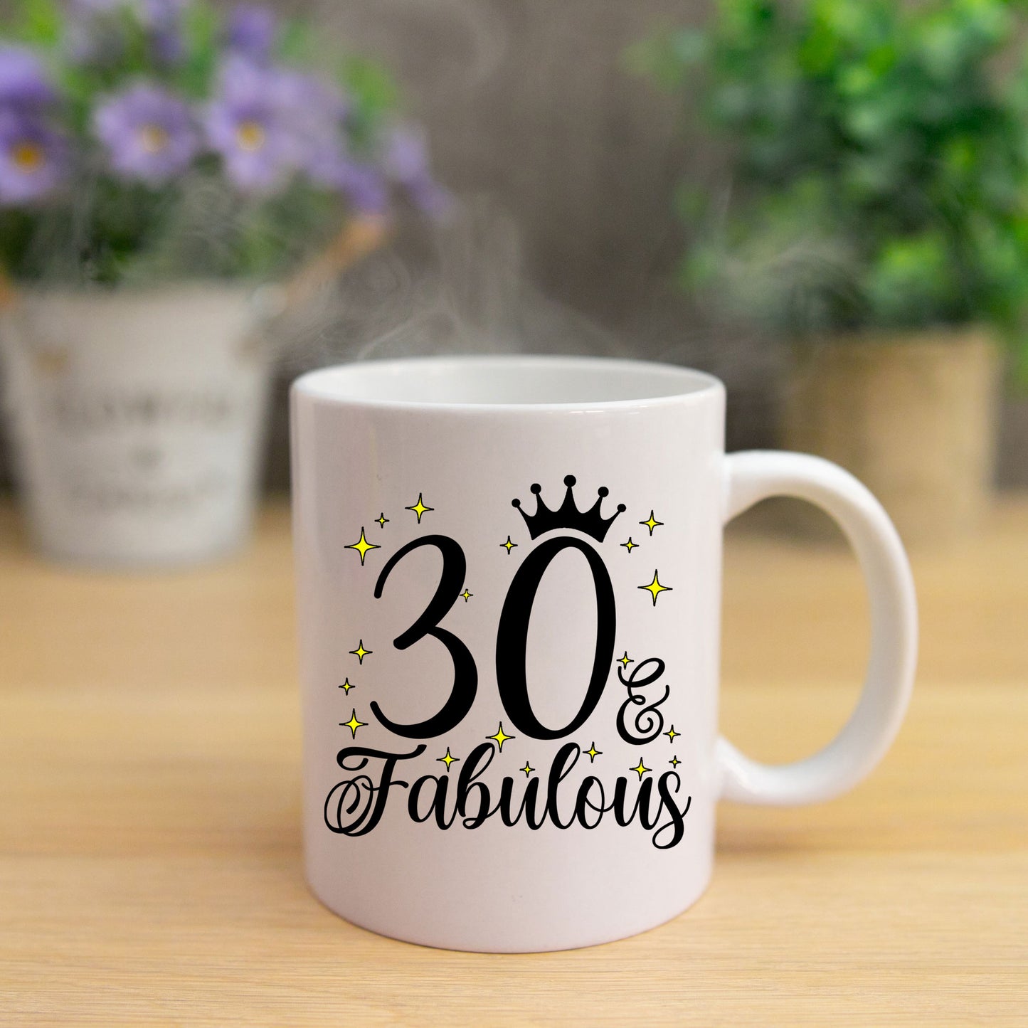 30 and Fabulous 30th Birthday Coffee Mug for Tea or Coffee