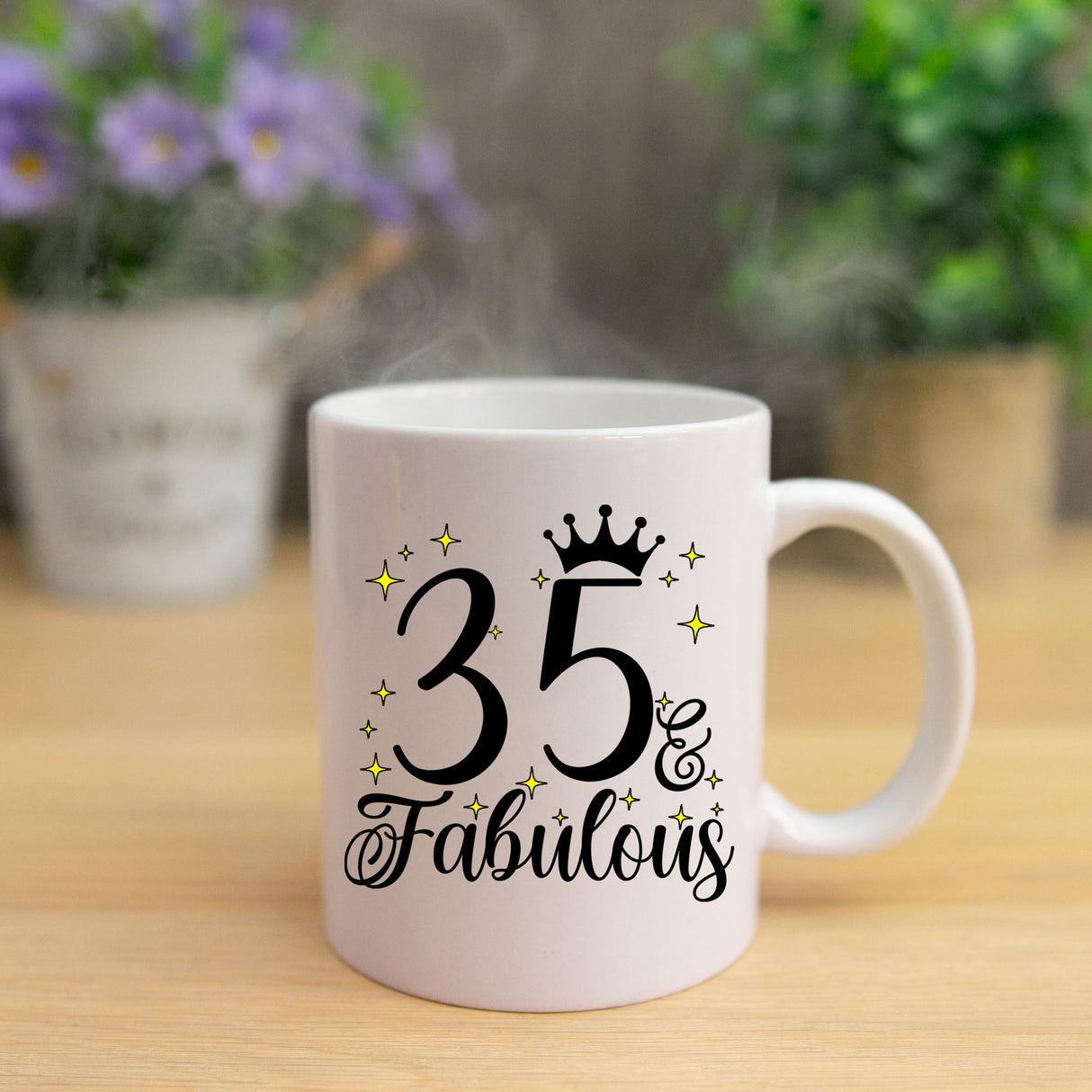 35 and Fabulous 35th Birthday Coffee Mug for Tea or Coffee