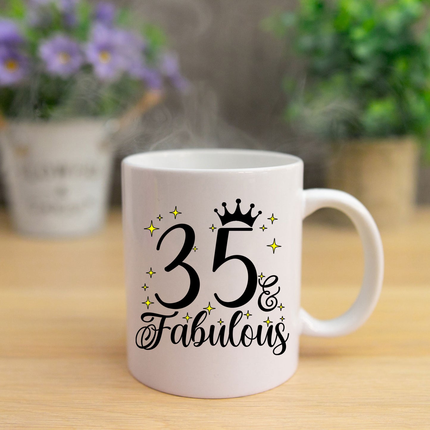 35 and Fabulous 35th Birthday Coffee Mug for Tea or Coffee