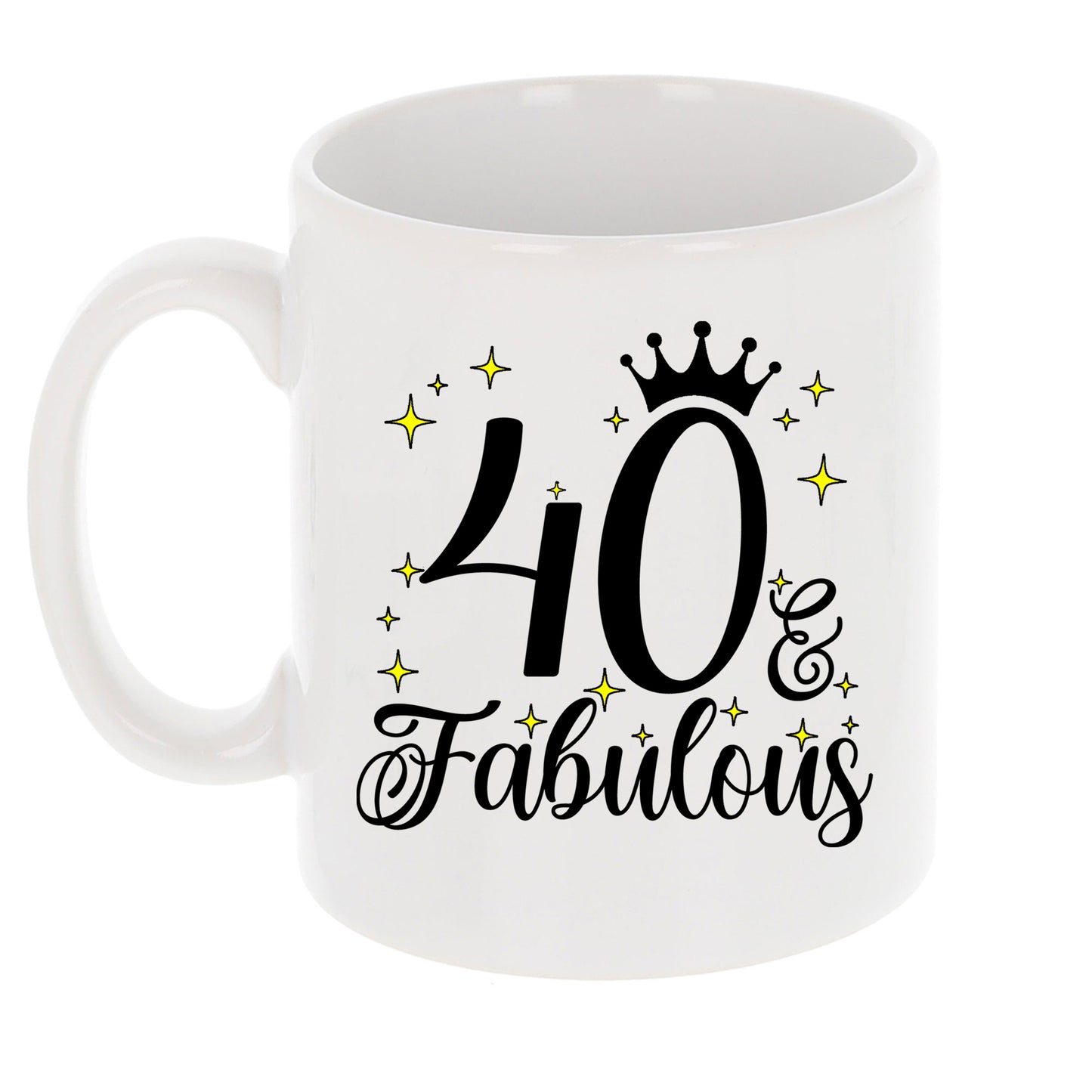 40 and Fabulous 40th Birthday Coffee Mug for Tea or Coffee