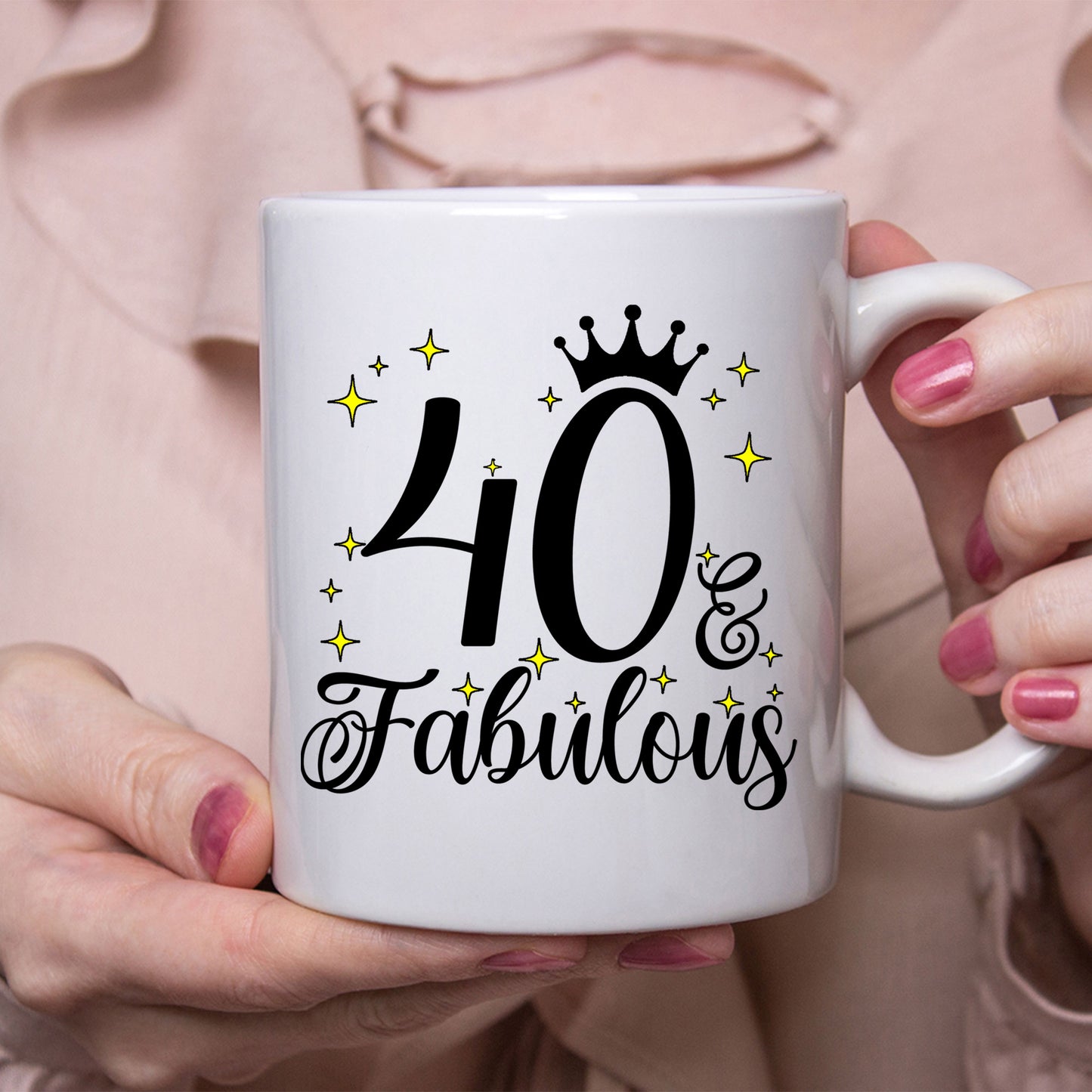 40 and Fabulous 40th Birthday Coffee Mug for Tea or Coffee
