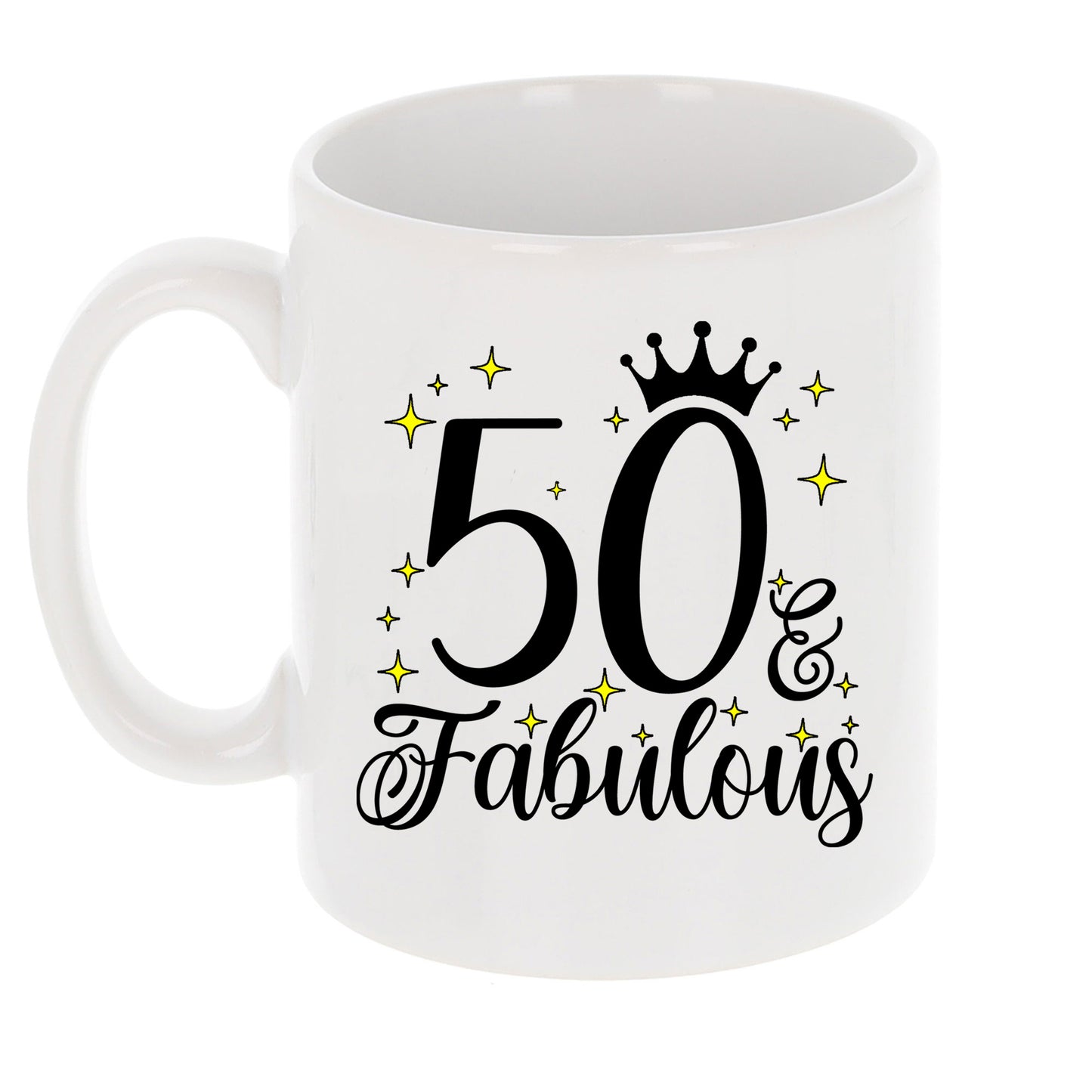 50 and Fabulous 50th Birthday Coffee Mug for Tea or Coffee