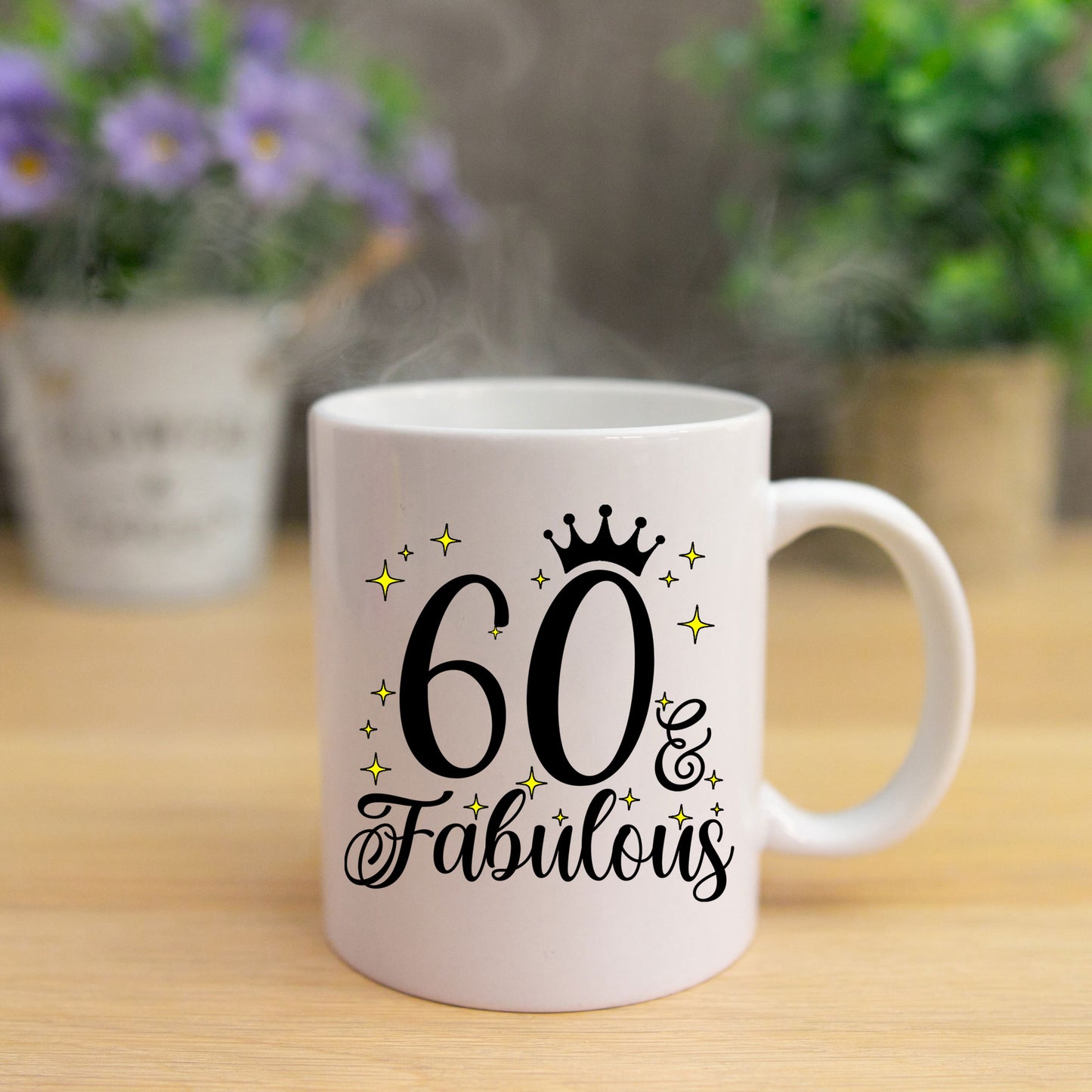 60 and Fabulous 60th Birthday Coffee Mug for Tea or Coffee