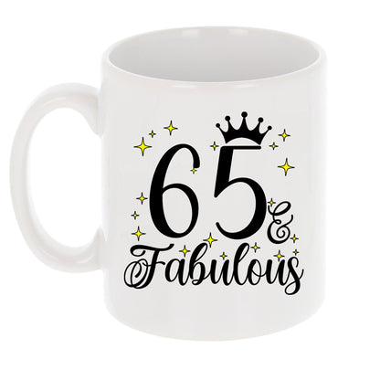 65 and Fabulous 65th Birthday Coffee Mug for Tea or Coffee