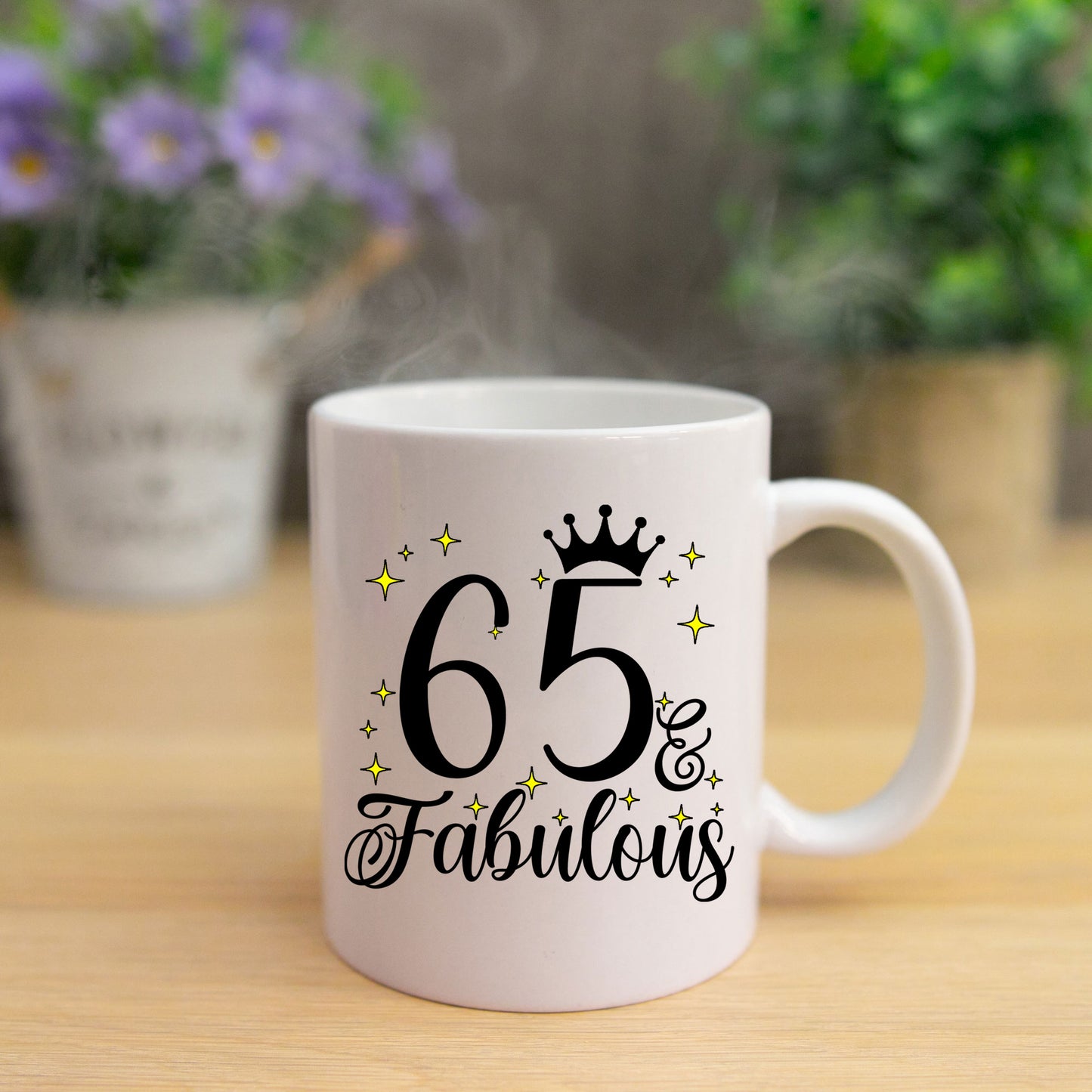 65 and Fabulous 65th Birthday Coffee Mug for Tea or Coffee