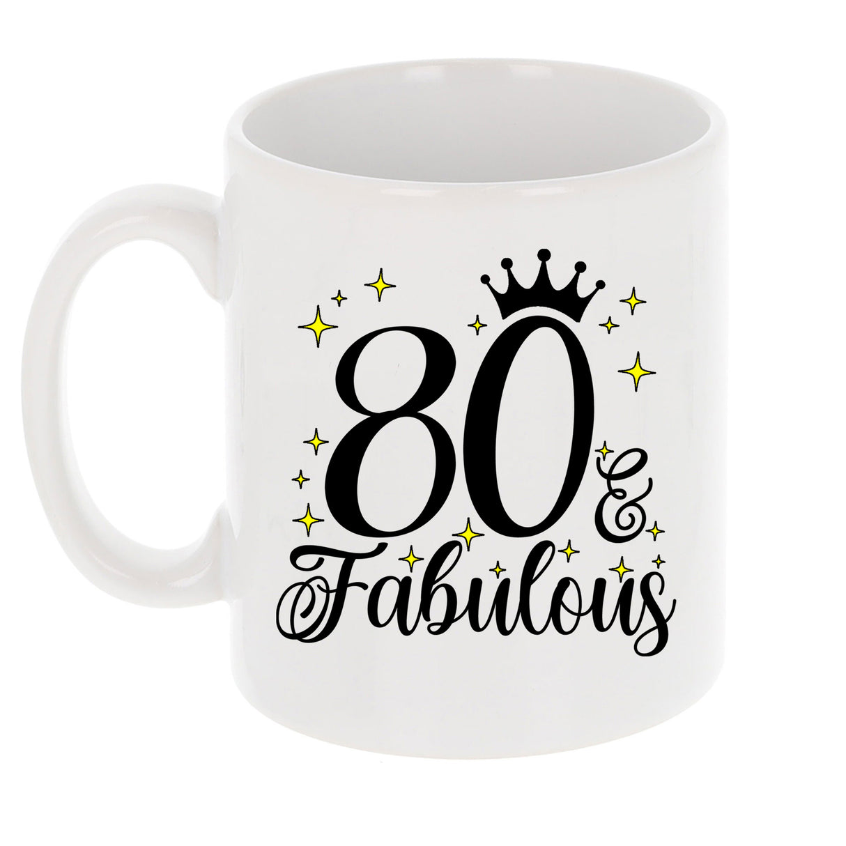 80 and Fabulous 80th Birthday Coffee Mug for Tea or Coffee