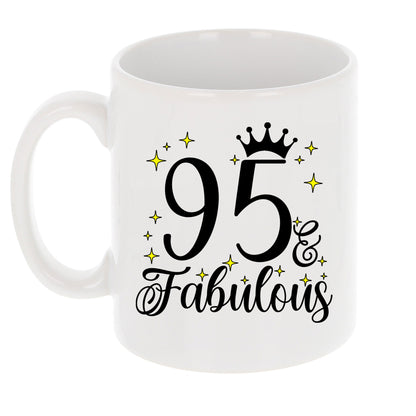 95 and Fabulous 95th Birthday Coffee Mug for Tea or Coffee