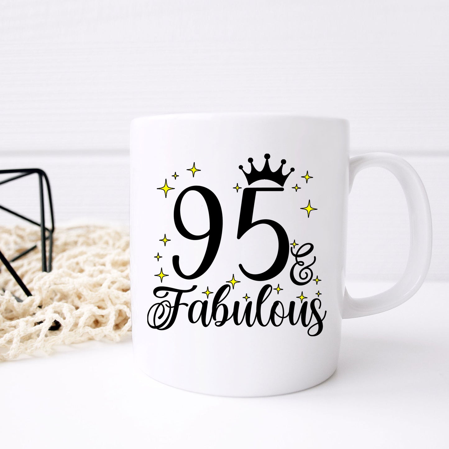 95 and Fabulous 95th Birthday Coffee Mug for Tea or Coffee