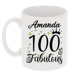 100 and Fabulous 100th Birthday Coffee Mug for Tea or Coffee