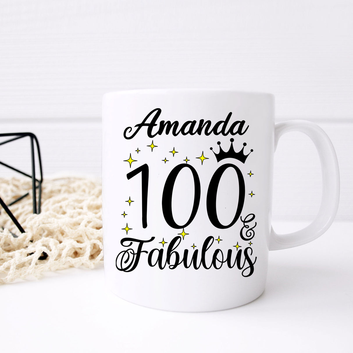 100 and Fabulous 100th Birthday Coffee Mug for Tea or Coffee