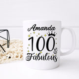 100 and Fabulous 100th Birthday Coffee Mug for Tea or Coffee