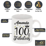 100 and Fabulous 100th Birthday Coffee Mug for Tea or Coffee