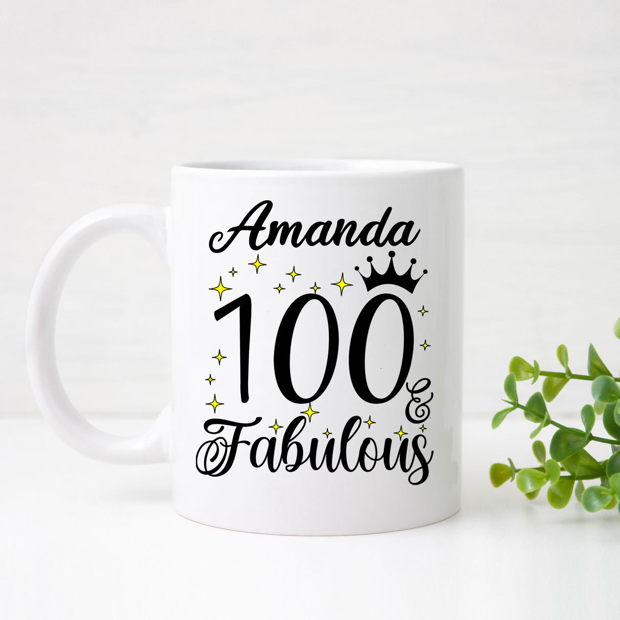 100 and Fabulous 100th Birthday Coffee Mug for Tea or Coffee