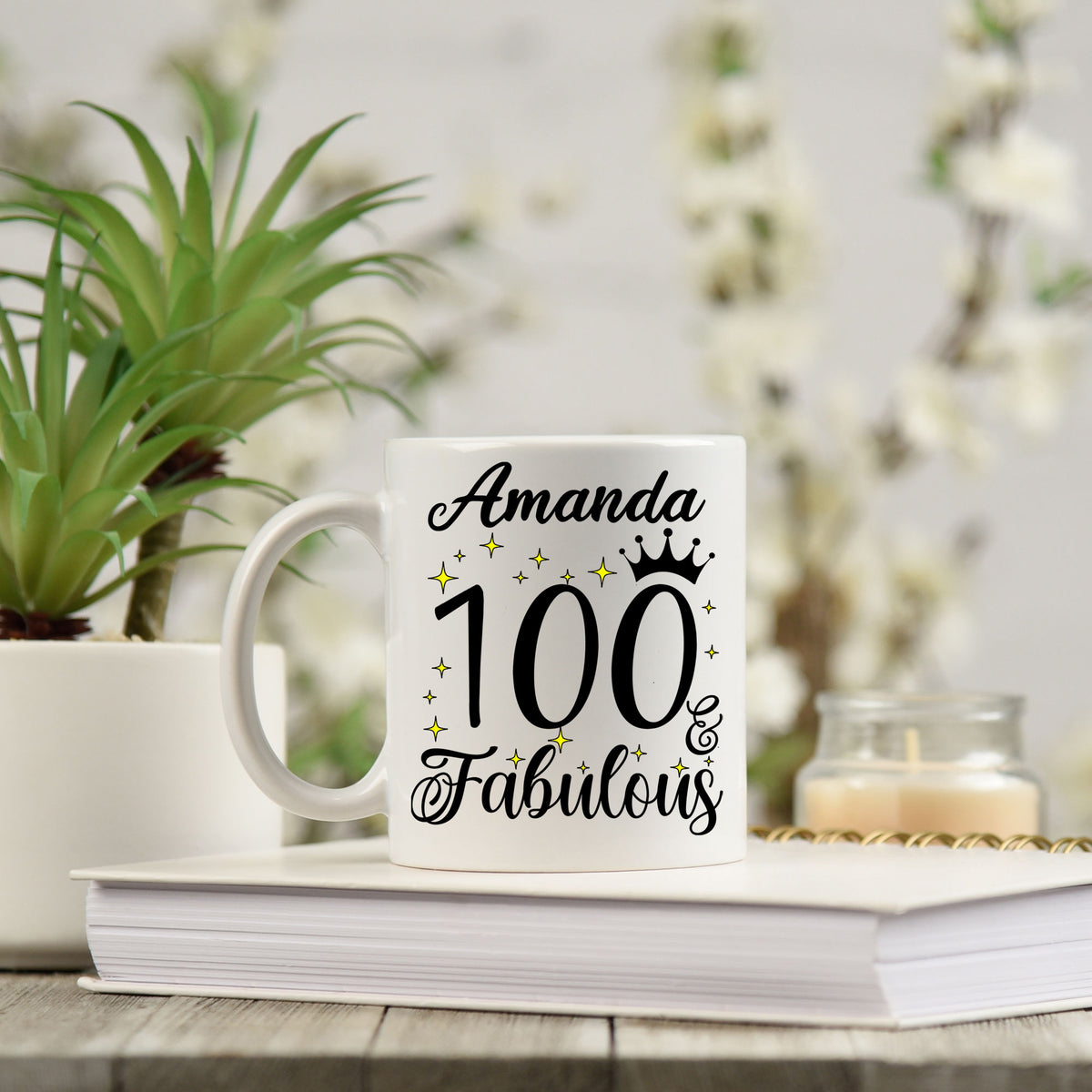100 and Fabulous 100th Birthday Coffee Mug for Tea or Coffee