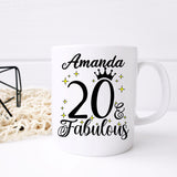 20 and Fabulous 20th Birthday Coffee Mug for Tea or Coffee