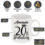 20 and Fabulous 20th Birthday Coffee Mug for Tea or Coffee
