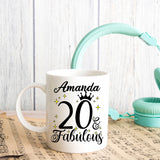 20 and Fabulous 20th Birthday Coffee Mug for Tea or Coffee