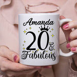 20 and Fabulous 20th Birthday Coffee Mug for Tea or Coffee