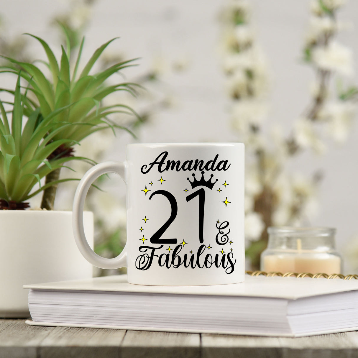 21 and Fabulous 21st Birthday Coffee Mug for Tea or Coffee