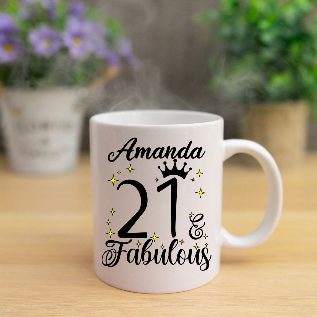 21 and Fabulous 21st Birthday Coffee Mug for Tea or Coffee