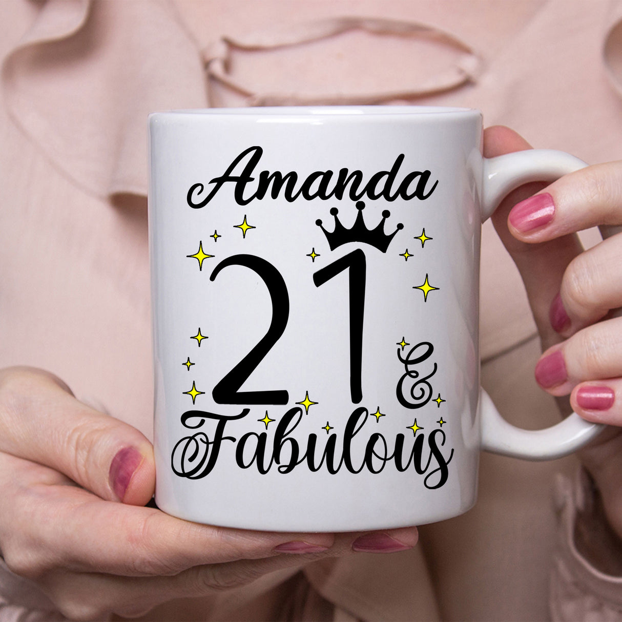 21 and Fabulous 21st Birthday Coffee Mug for Tea or Coffee