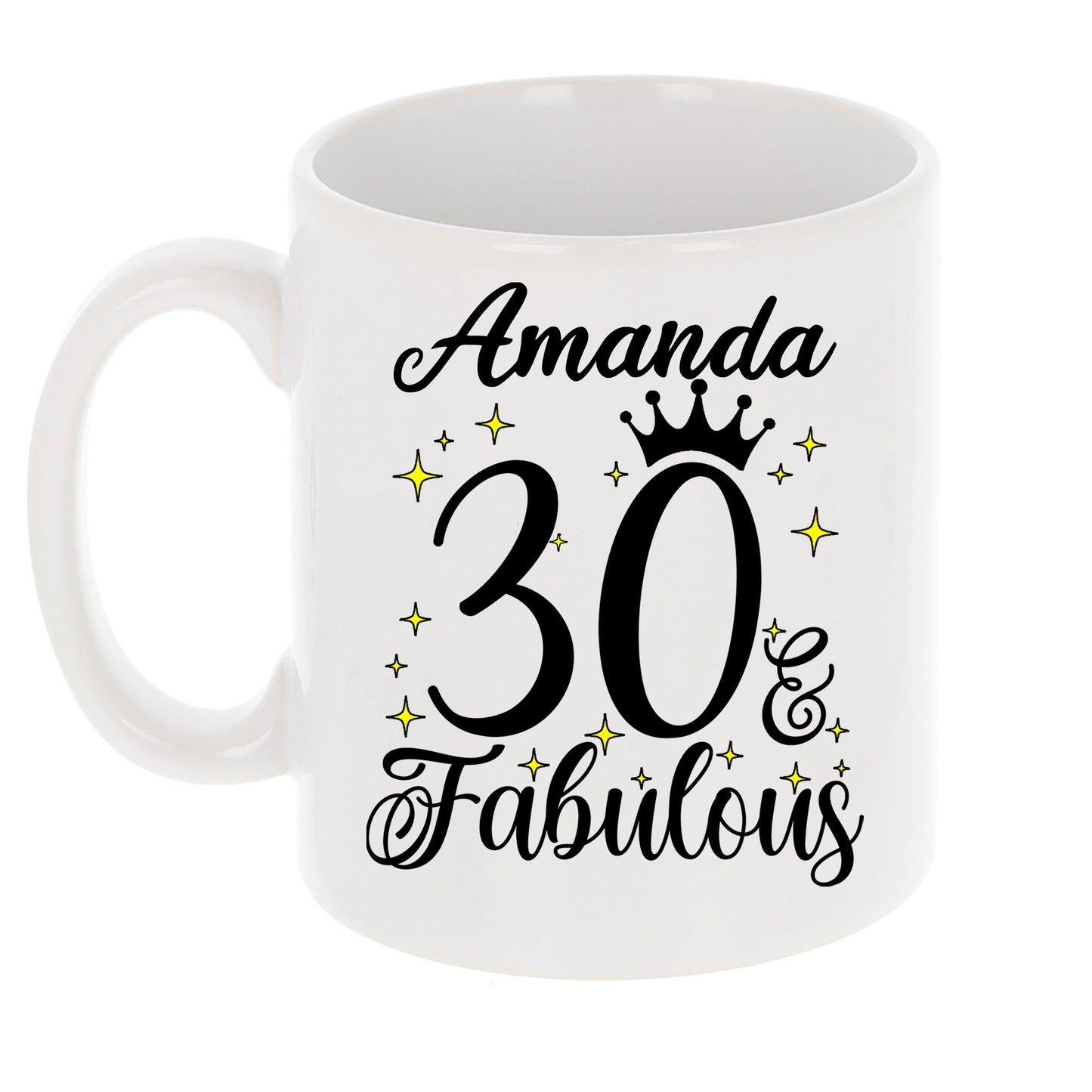 30 and Fabulous 30th Birthday Coffee Mug for Tea or Coffee