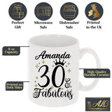 30 and Fabulous 30th Birthday Coffee Mug for Tea or Coffee