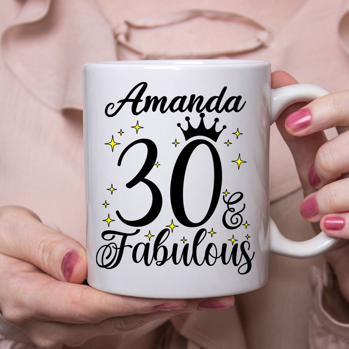 30 and Fabulous 30th Birthday Coffee Mug for Tea or Coffee