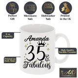 35 and Fabulous 35th Birthday Coffee Mug for Tea or Coffee