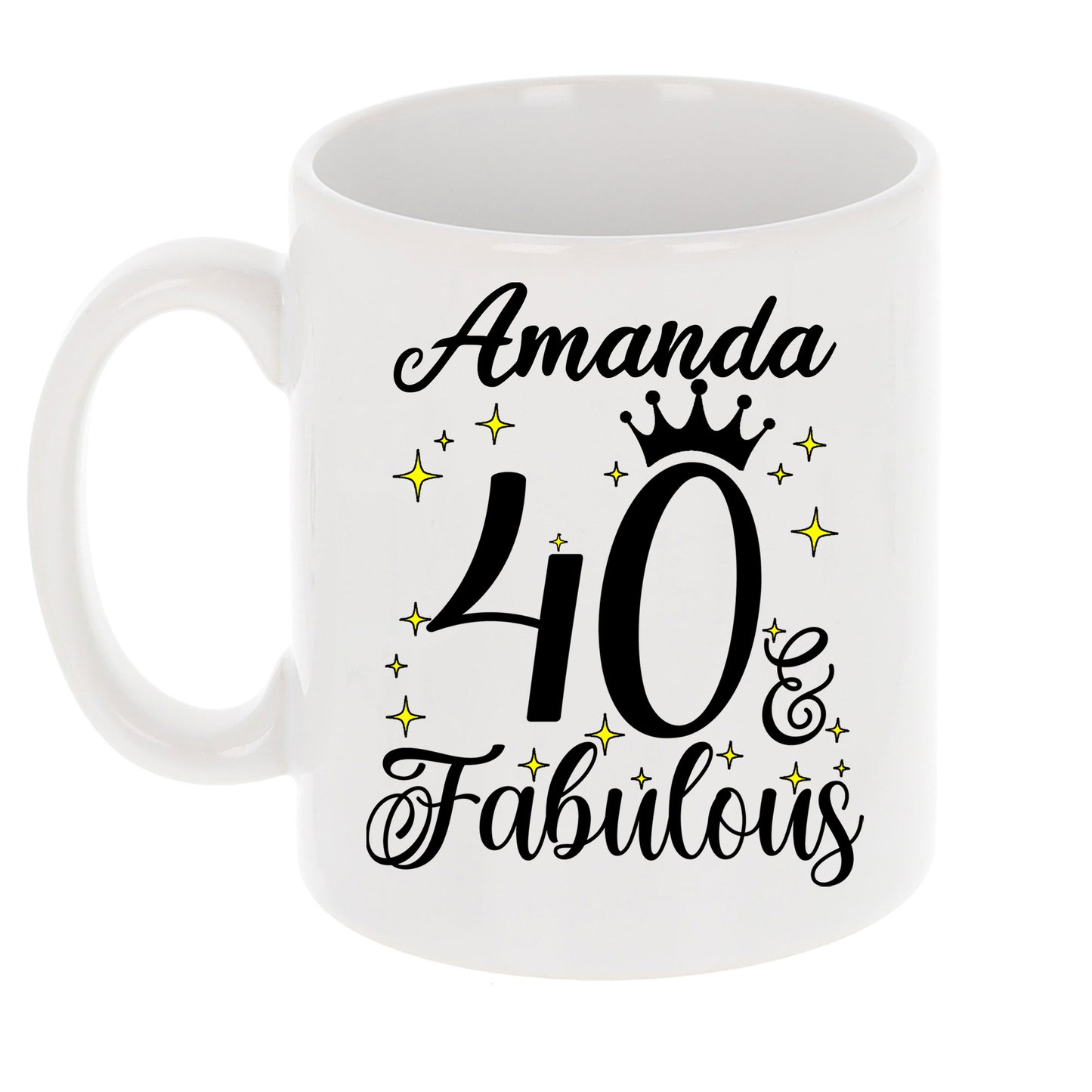 40 and Fabulous 40th Birthday Coffee Mug for Tea or Coffee