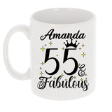 55 and Fabulous 55th Birthday Coffee Mug for Tea or Coffee