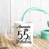 55 and Fabulous 55th Birthday Coffee Mug for Tea or Coffee