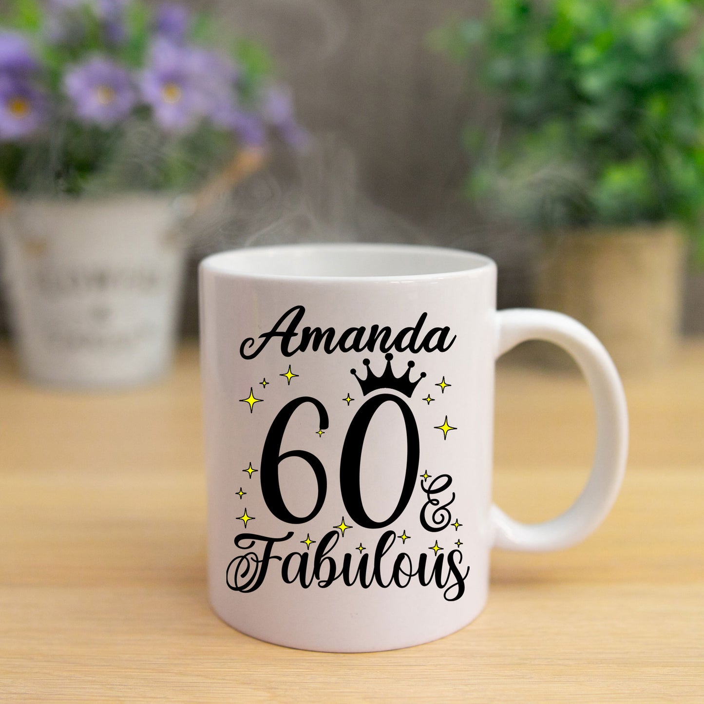 60 and Fabulous 60th Birthday Coffee Mug for Tea or Coffee