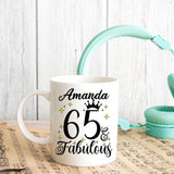 65 and Fabulous 65th Birthday Coffee Mug for Tea or Coffee