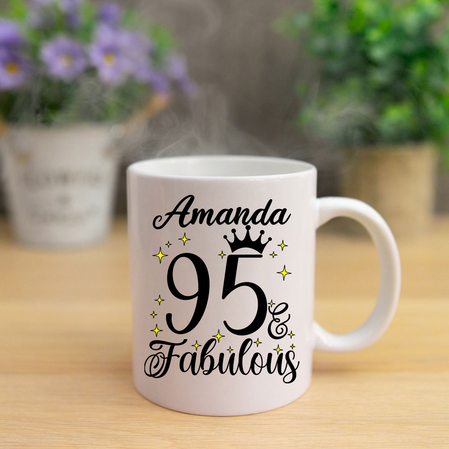 95 and Fabulous 95th Birthday Coffee Mug for Tea or Coffee