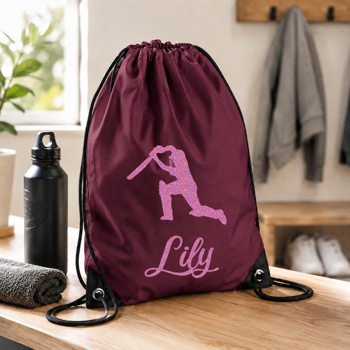 Burgundy Gym Sac